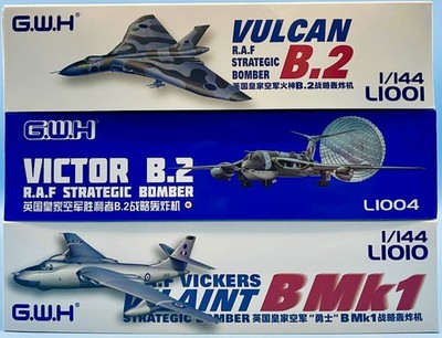 Great Wall Hobby 1/144 L1001 Vulcan B.2 / L1004 Victor B.2 / L1010 Valiant B MK1