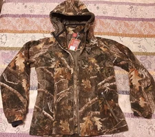 New SHE Outdoor True Timber Kinati Camouflage C4 Jacket BROKEN ZIPPER Camo Sz. M