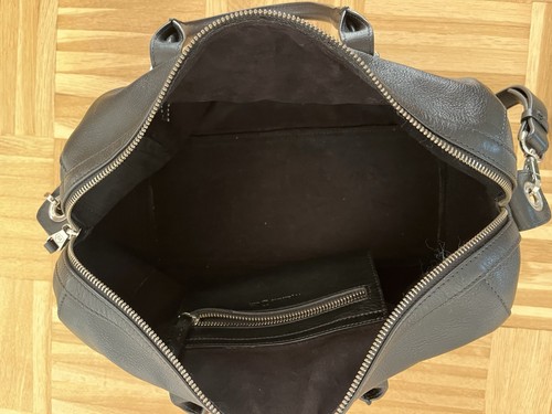 Massimo Dutti elegante Tasche crossover tragbar Leder schwarz - Bild 8 von 8