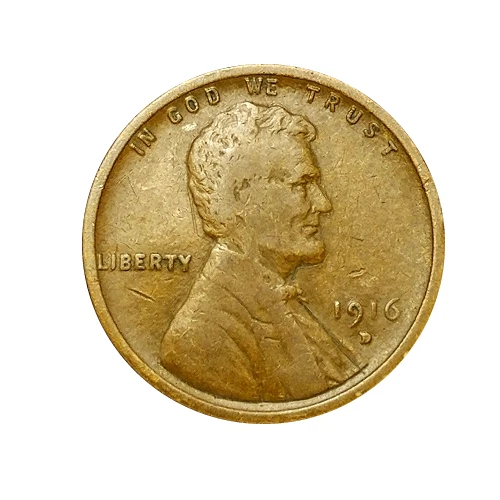 1916-D Lincoln Wheat Penny Cent - G/VG Good or Better Very Ni6