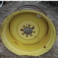 Used 16"x 28" 8 Bolt 7 3/4" & 8 3/4" Offsets Pressed Steel Rear Rim