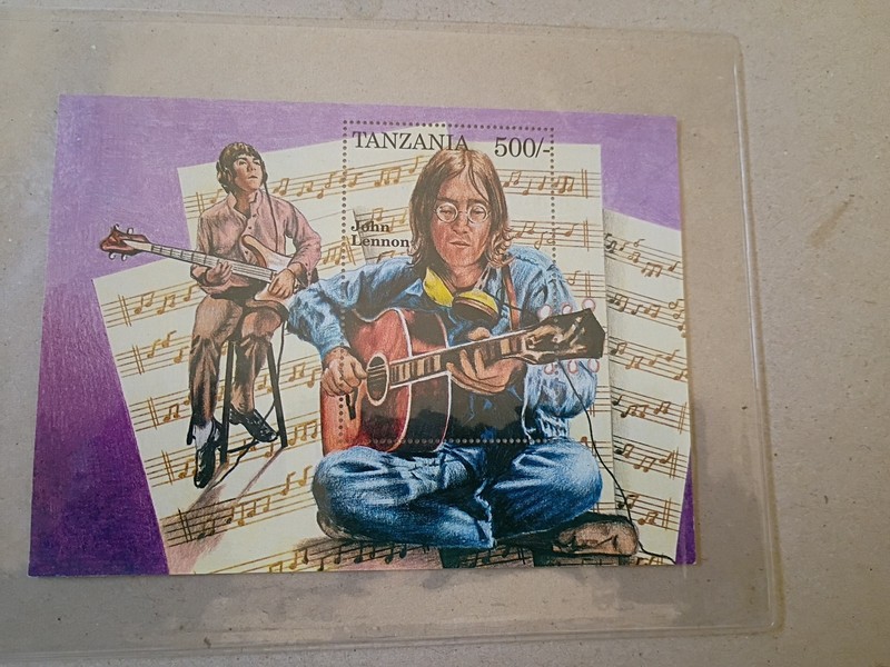 Tanzania - John Lennon Art Painting Stamp Sheet MNH , Beetle Series 