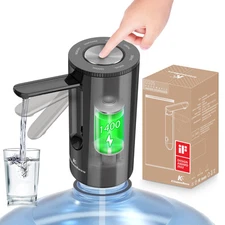 Universal Water-Bottle Pump Dispenser 5-Gallon: Foldable Automatic Water Bott...