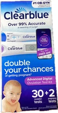Clearblue Advanced Digital Ovulation Test Kit - (30 + 2) - Exp 06/2026