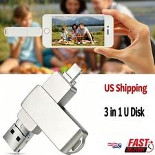 USB 3.0 Flash Drive 2TB Type C Memory Photo Stick for iPhone Android iPad NEW
