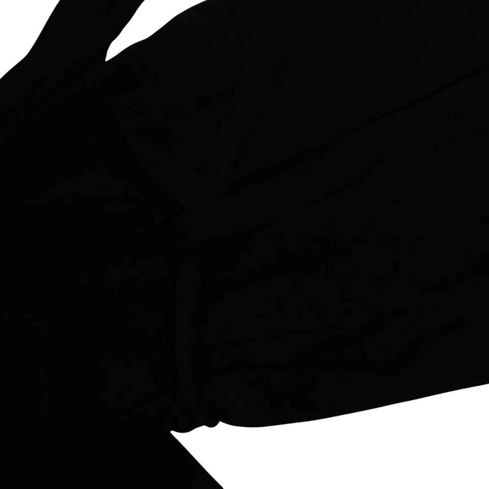 Saks Fifth Avenue 100% Cashmere Wool Coat Belt 44R Black Trench Overcoat  - Image 3 of 4