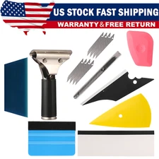 17Pc Window Tint Tools Kit Vinyl Wrap Squeegee Car Application Film Install Tool