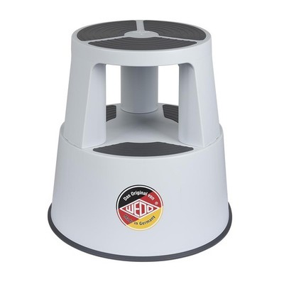 WEDO Rollhocker SuperStep aus Kunststoff lichtgrau / RAL7035