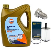 MotoröL Filter Set 5W-40 5 Liter + ÖLablassschraube FüR VW Golf IV Bora 2.3 V5