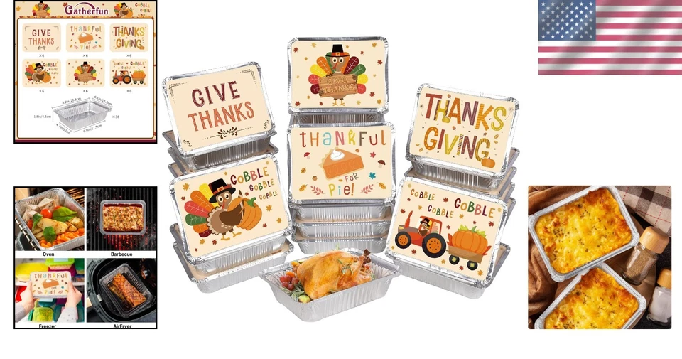 Leftover Containers Food Storage To-Go Meals Leak-Proof Oven Safe 36 Pack - Image 2 of 4