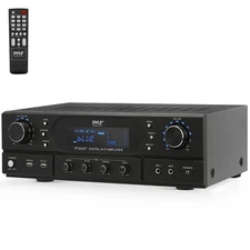 Pyle Home Theater Wireless BT Streaming Receiver Amplifier 2x30Watts