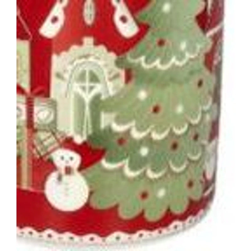 Mug Natale con Tappo e Filtro BRANDANI Villaggio in Festa Rosso Porcellana, fotografia 6 di 9