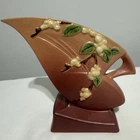 VTG MCM Roseville Pottery IFH-7 Pink Snowberry Fan Vase VG+ Mint 7” ~ SHIPS FAST