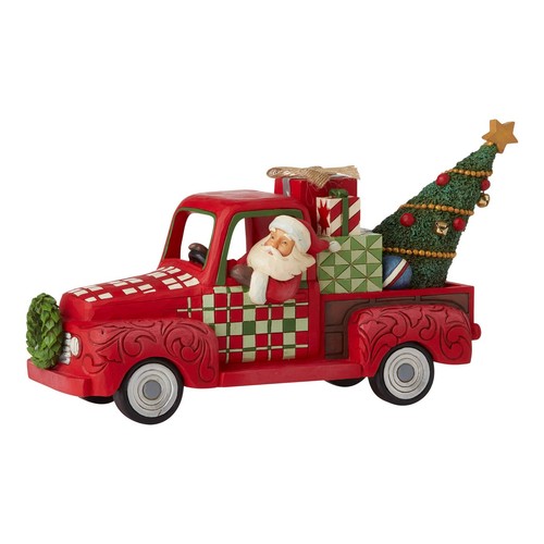 Jim Shore Country Living Santa in Red Pickup Truck Figurine, 6.8 Inch, Multic... - Bild 2 von 6