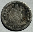 1840 Seated Liberty Silver Half Dime — Circulated Det.