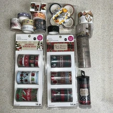 Assorted Lot Of 48 Washi Tape All NEW - Mixed But Mostly Holiday Theme