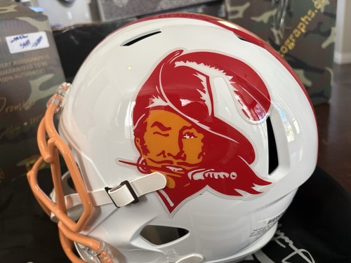 Warren Sapp Signed Buccaneers Alternate Full Size Replica Helmet BAS COA - Picture 8 of 13