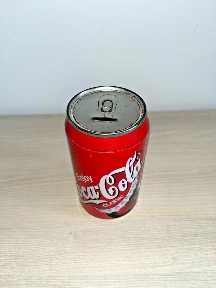 Tirelire Vintage Coca-Cola en métal – Forme Canette - Photo 1/4