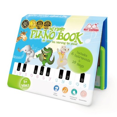 BEST LEARNING Mein erstes Klavierbuch - 20 Tasten Spielzeugklavier für Kinder ab 3+