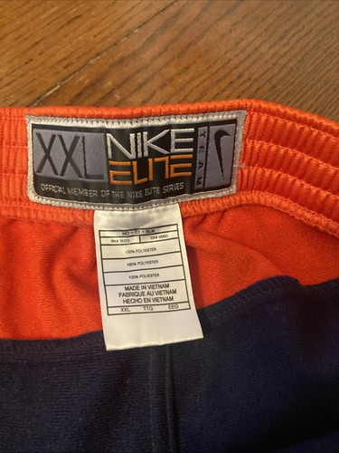 VTG Nike Elite Syracuse Orangemen Orange Pants Men XXL Metal Snap Off Tear Away - Picture 5 of 12