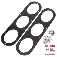 2 PCS Universal Rear Bumper Diffuser Panel Kit - Aluminium Racing Air Diversion