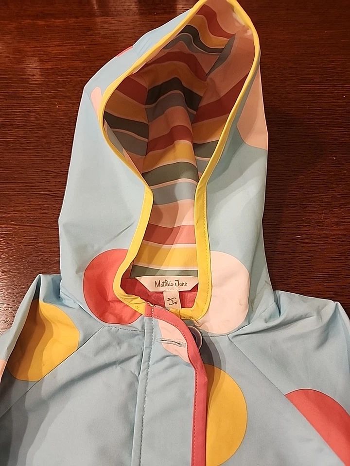 MATILDA JANE Dancing In The Raincoat Girls Size 2 Polka Dot Coat And Mini Boden - Image 3 of 4