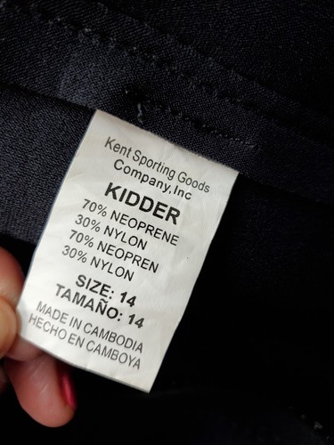 Kidder Wetsuit Youth Sz 14 Black Blue Kent Sporting Goods Short Sleeve Back Zip - Picture 9 of 9