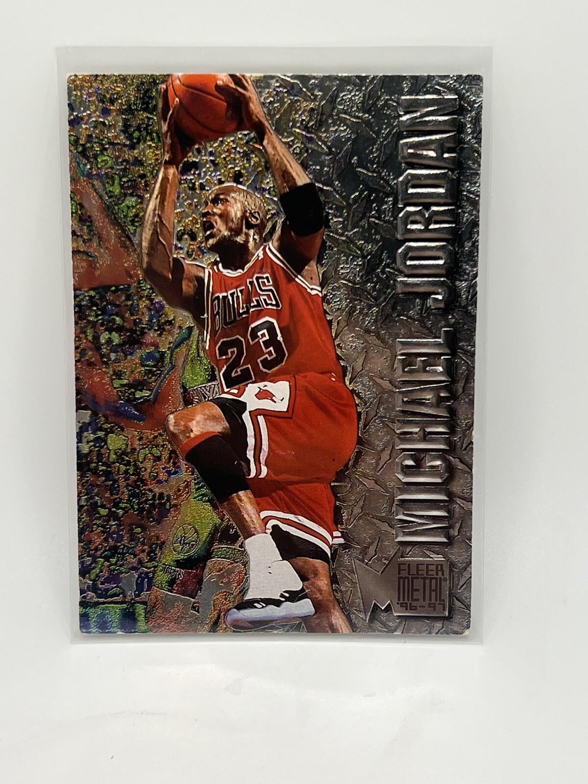 AMAZING PSA 8 MICHAEL JORDAN 1997 METAL UNIVERSE #23 GRADED NM