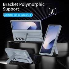 For Samsung Galaxy Z Fold 6 5 4 Funda Cubierta con Soporte + Cristal Templado