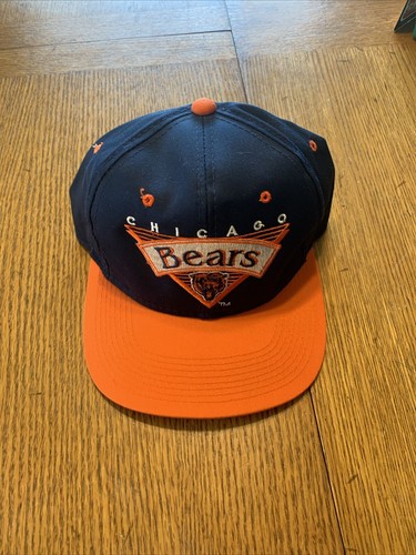 Vintage 90s Team NFL Chicago Bears Snap Back Hat Cap NFL Made In USA NEW - Picture 2 of 10
