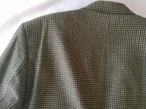 Chaps Herren Blazer Sport Mantel Anzug Jacke Lammwolle Hahnentritt Taupe Gr. 42R G12 - Bild 10 von 10