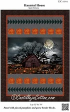 Haunted House Quilt Pattern by Castilleja Cotton 52" X 70"