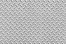 JTP Diamond Plate Pattern - O Scale - Model Scratch Building Plastic Sheet