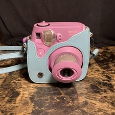 Fujifilm Fuji Instax Mini 7s Instant Camera Purple W/ Carrying Case Testee