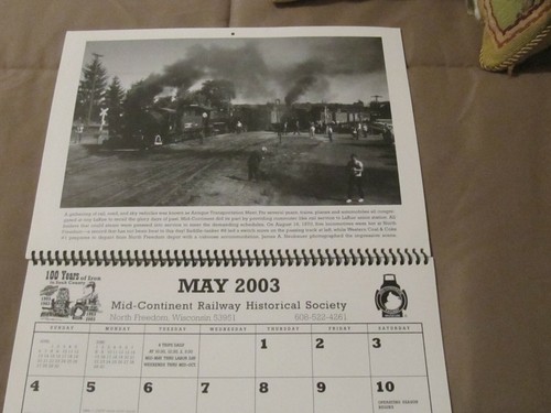 2003 steam calendar WHISTLE ON THE WIND - Picture 4 of 10