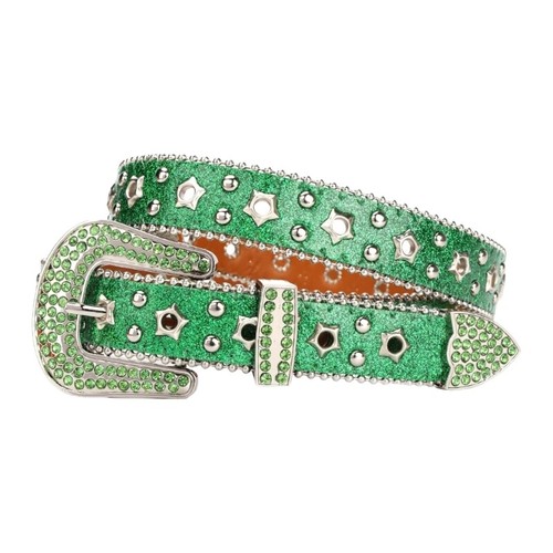 Shimmering Sequined Waist Belt Rhinestones Belt Adult Women Dresses Skinny Belt - Picture 29 of 35
