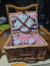 Picnic Time Picnic Basket(interier Never Used And Comes With Silverwear)