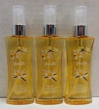 Body Fantasies Vanilla Body Mist, 3.2 Fl Oz, Lot of 3, Free Shipping