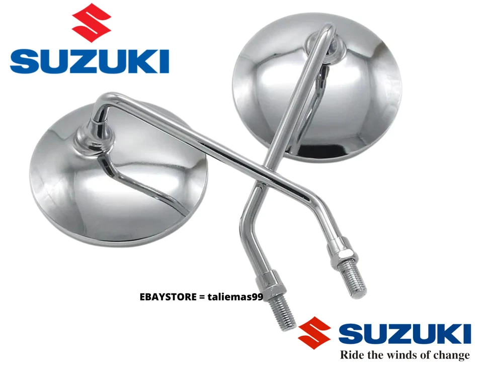 Espejo retrovisor Suzuki 10 mm TS100 TC100 TS125 TC125 TS185 TC185 TS250 TS400 recambio Foto 2 de 4