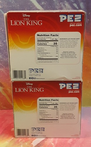 2er Set PEZ Disney Der König der Löwen 2 ZWILLINGSSETS Mini Spender Neu in Boxen  - Bild 2 von 5
