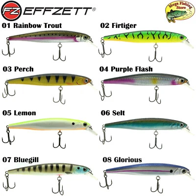 D.A.M DAM EFFZETT PRO-LITE MINNOW Wobbler Rapfen Barsch Hecht Köder 5cm 7cm 12cm 15cm