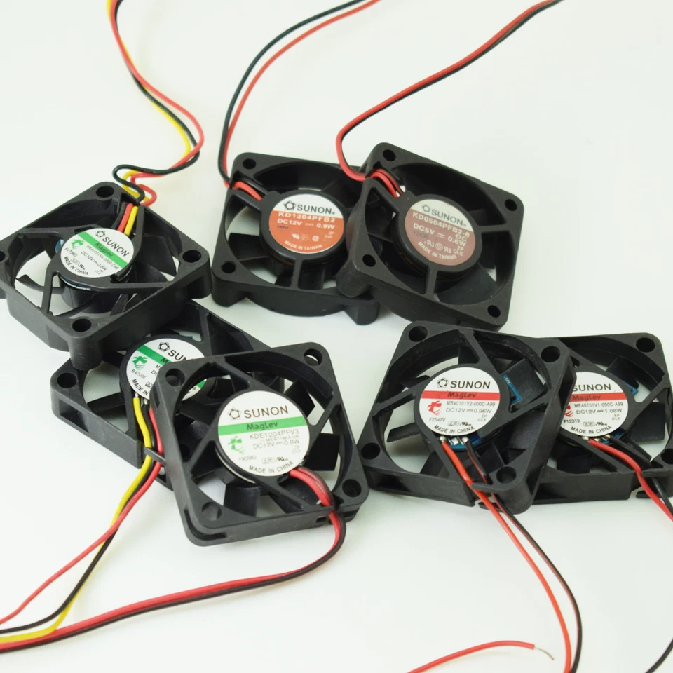 10pcs SUNON DC Cooling Fan 40x40x10mm 4010 2pin/3pin 0.6W/0.8W/0.9W/0.96W/1.08W - Image 2 of 3