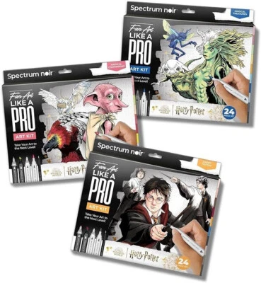 SPECTRUM NOIR BY CRAFTERS COMPANION Spectrum Noir - FAN ART LIKE A PRO - HARRY POTTER Range - Choice of 3 Art kits