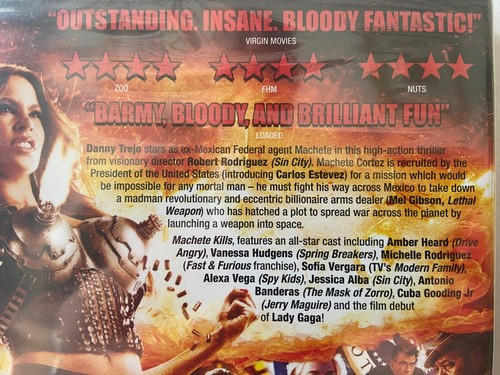 Machete Kills With Danny Trejo & Mel Gibson DVD New & Sealed 2013 681G - 第 3/3 張圖片