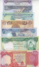 IRAQ 50 250 500 1000 5000 10000 25000 DINAR en estado casi sin circular