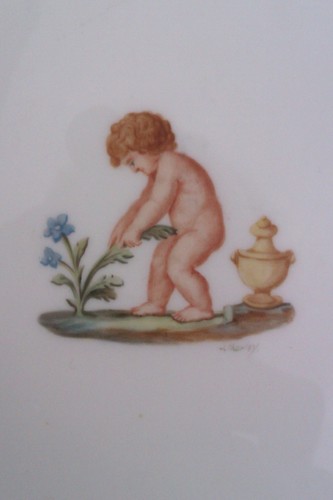 8.5" WEDGWOOD CABINET PLATE - J. THORLEY - MARSHALL FIELD & CO. CHICAGO. - Picture 4 of 10