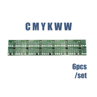 6pcs Chip Permanent for Mimaki LH100 UV Cartridge UJF7151 CMYKWW