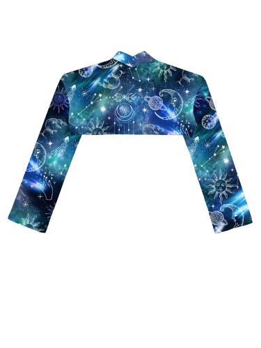 Kids Girls Jacket School Crop Top Cocktail Tops Celebration Shrug Cute Casual - Picture 51 of 57