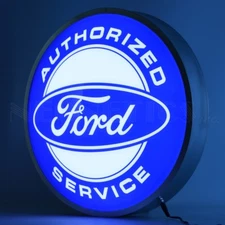 Ford Authorized Service Backlit Led OLP Sign Neon Lighted Sign 15"x15"