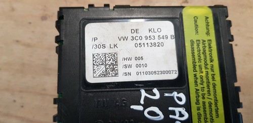 Volkswagen PASSAT B6 2006 Steering wheel angle sensor 3C0953549B 05113820 C58C - Picture 2 of 3